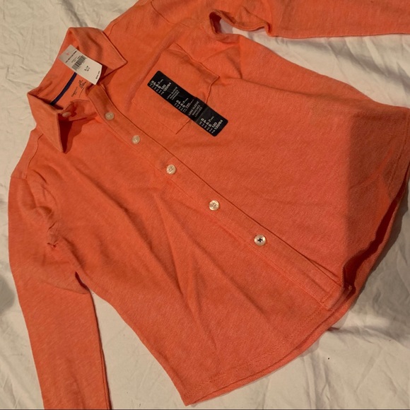 Gap Kids Orange Button Down - Picture 2 of 3